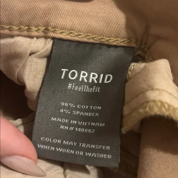 Torrid Wide Leg Chino Pants - Picture 5 of 5